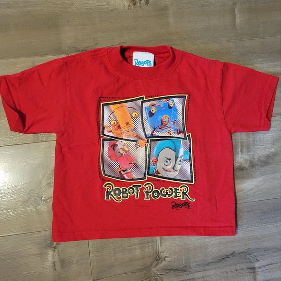 Robots Movie Y2K 20th Century Fox Robots Kids Shirt Robot Power - Picture 2 of 7